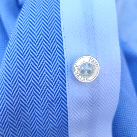 Paul Betenly Men's Classic Fit Lt. Blue Luxury dDess Shirt - Picture 13 of 17